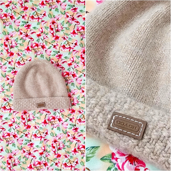 Coach Other - Coach Winter Cap Children Cashmere Rabbit Hair Wool Blend One Size
